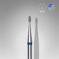 Embout Manucure STALEKS Diamond Nail Drill Bit, "BUD", Blue, Head Diameter 2.5 Mm