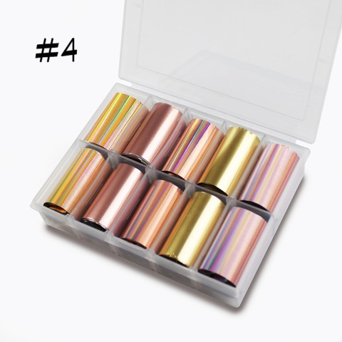 COFFRET Nail Art FOILS SERIE metallic  #4 ADNAILS