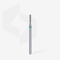 Embout Manucure STALEKS Diamond Nail Drill Bit, Rounded "Cylinder", Green, Head Diameter 1.4 Mm