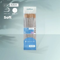 Kit de 10 Limes SMART-20  STALEKS sur sa base bois  grain 240 jetables PapmAm Files (Soft Foam Layer) 