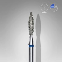 Embout Manucure STALEKS Diamond Nail Drill Bit, "Ball", BLUE, Head Diameter 2.3 Mm
