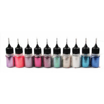 KIT DE 10 POUDRES FAIRY GLITTERS pour nail art