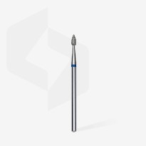 Embout Manucure STALEKS Diamond Nail Drill Bit, "Drop", Blue, Head Diameter 2.3 Mm