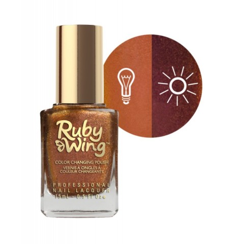 VERNIS A ONGLES CHANGE AU SOLEIL #CINNAMON BUN RUBY WING