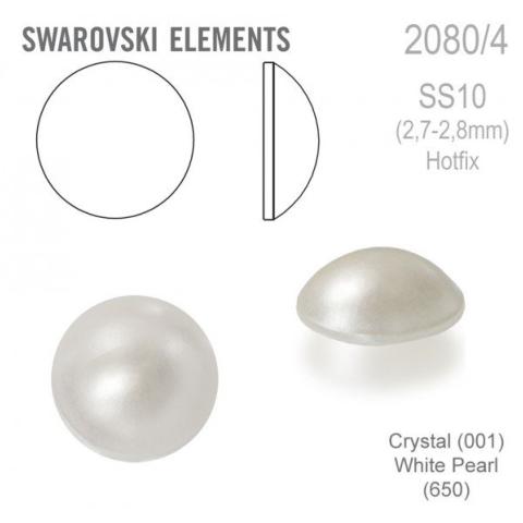 DEMI PERLES CRYSTAL WHITE SWAROVSKI