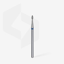 Embout Manucure STALEKS Diamond Nail Drill Bit, "Drop", Blue, Head Diameter 1.6 Mm