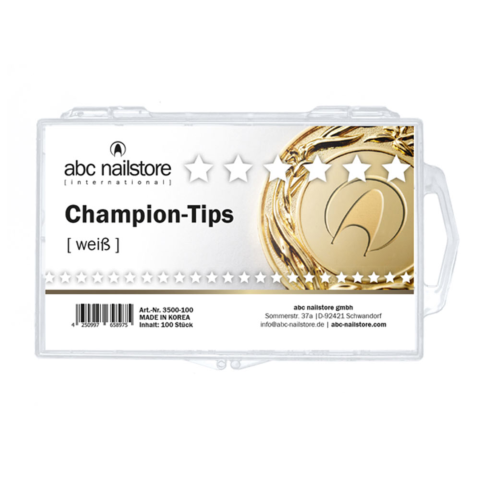 Capsules CHAMPION BLANCHES x 100 ABC Nailstore