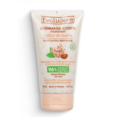 Gommage Corps Hydratant Délice de Karité 150ml Evoluderm