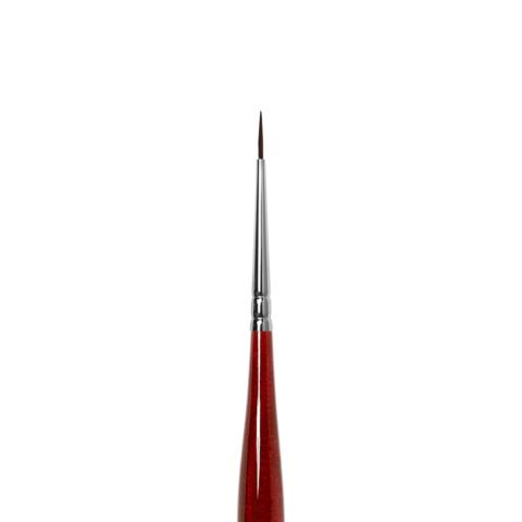 Pinceau de détail DB13R1 SQUIRREL #Roubloff Round Brush Dark Red