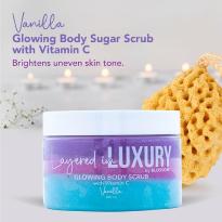 Gommage corps vitamine C Blossom LAYERED IN LUXURY Glowing Body Scrub 300ml – Vanilla