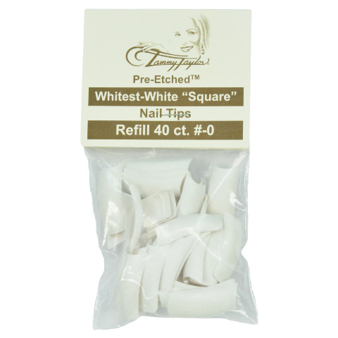 RECHARGES Capsules DEPOLIES - Pre-etched Whitest White Square Tammy TAYLOR