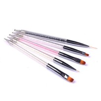 LOT DE 5 PINCEAUX 2 EN 1 DOTTING TOOL 