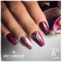 Oeil de chat #120 cats eye magnet gel couleur PLUM JAM ABC NAILSTORE 