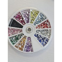 Maxi carrousel de strass 2 mm multicolor