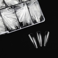Boîte de Soft Gel Tips Long Stiletto 500 pcs pour poses américaines EF