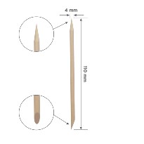 Batonnets Orange Stick STALEKS PRO For Manicure, Wooden 110 Mm