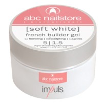 Gel UV IMPULS SOFT WHITE BUILDER FRENCH #15gr ABC NAILSTORE