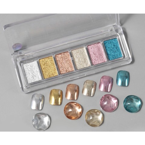 PALETTE DE 6 PIGMENTS MIROIR POUR NAIL ART #04