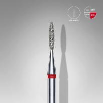 Embout Manucure STALEKS Diamond Nail Drill Bit, "Flame", BLUE, Head Diameter 1.6 Mm