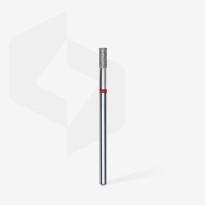 Embout Manucure STALEKS Diamond Nail Drill Bit, "Cylinder", RED, Head Diameter 2.5 Mm