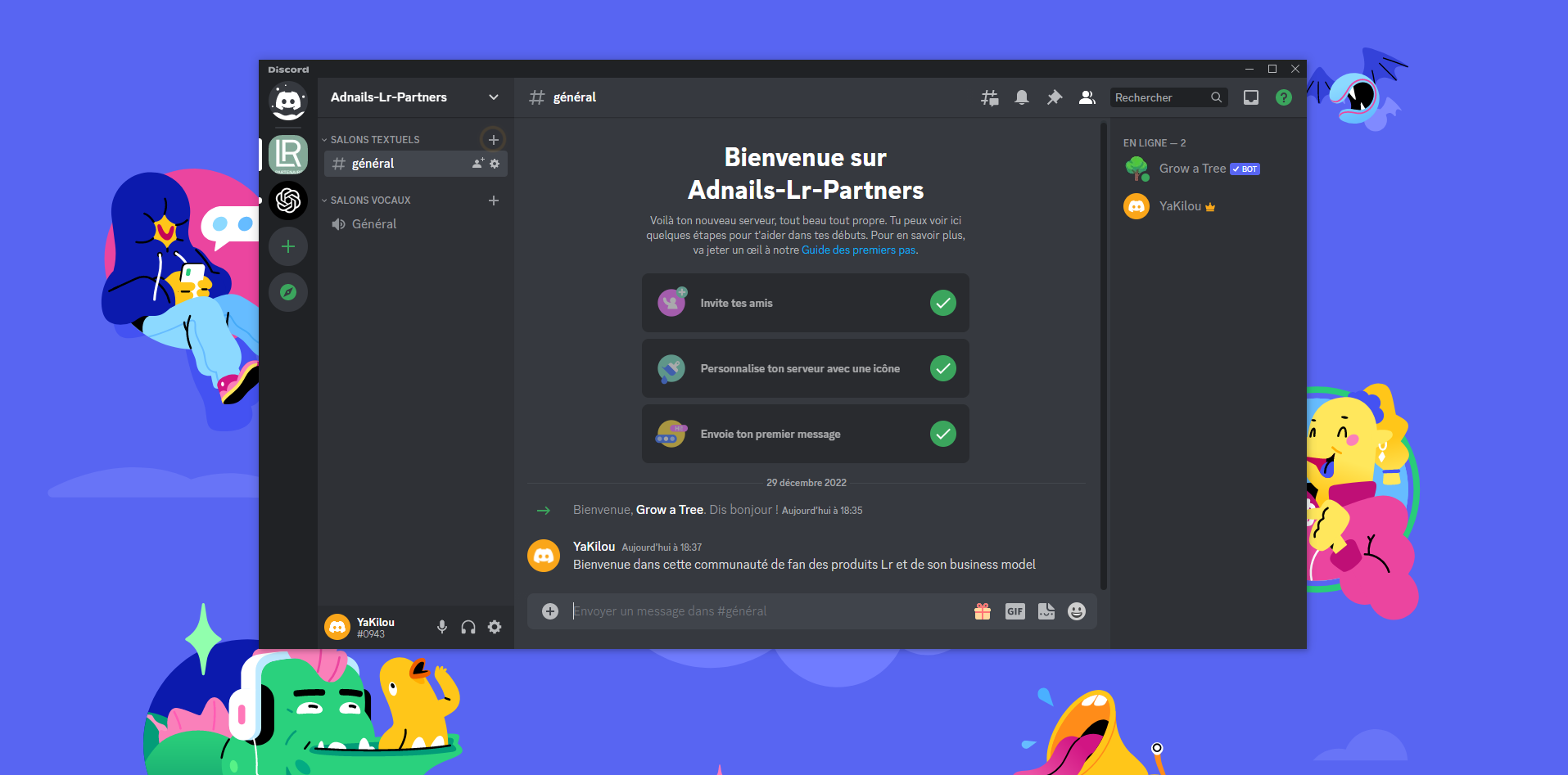 Venez distcuter avec nous sur l'activit LR