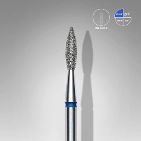 Embout Manucure STALEKS Diamond Nail Drill Bit, "Ball", BLUE, Head Diameter 2.1 Mm