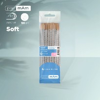 Kit de 10 Limes SMART 20  STALEKS sur sa base bois  grain 180 jetables PapmAm Files (Soft Foam Layer) 