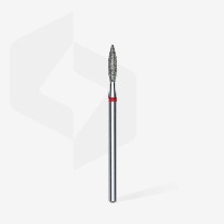 Embout Manucure STALEKS Diamond Nail Drill Bit, "Ball", RED, Head Diameter 2.3 Mm