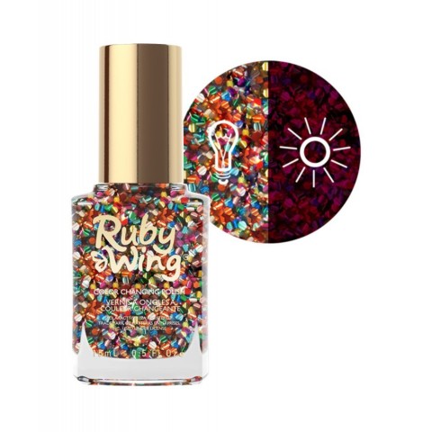 VERNIS A ONGLES CHANGE AU SOLEIL #SPARKLE & SHINE RUBY WING