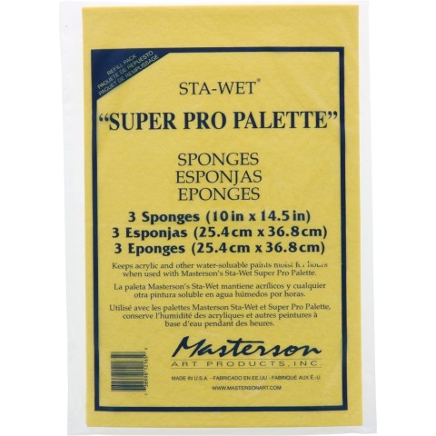 RECHARGE DE 3 EPONGES POUR LA PALETTE #STA-WET HANDY MASTERSON