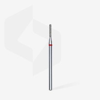 Embout Manucure STALEKS Diamond Nail Drill Bit, Rounded "Cylinder", RED, Head Diameter 1.4 Mm