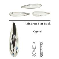 2304 #MM 6,0X 1,7 CRYSTAL F # RAIN DROP SWAROVSKI FLAT BACK NO HOTFIX