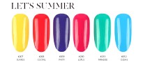 KIT DE 6 VERNIS SEMI PERMANENTS  Collection LET'S SUMMER GEL ME