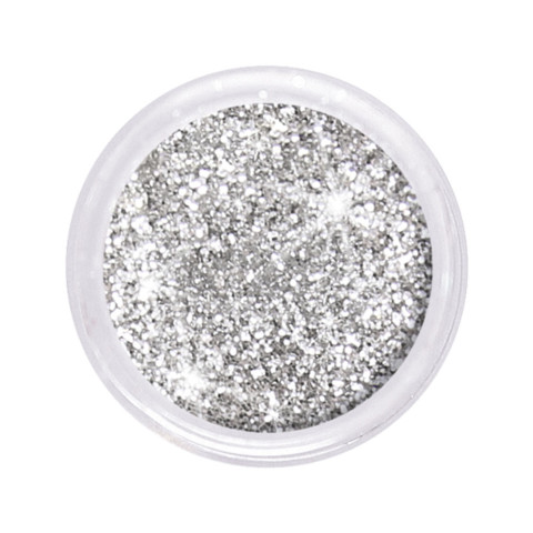 Dazzling glitter 0,6 mm, silver #109, 6 g
