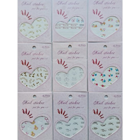 Lot de 9 WATER DECAL  pour Nail Art #3